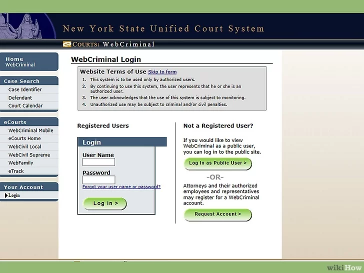 New York court docket